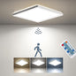 BLNAN Dimmable Motion Sensor LED Ceiling Light with Remote Control, 9 Inch 18W 1800LM Radar Motion Activated Flush Mount Wired Light Fixture for Closet Hallway Laundry Porch Stair, 3000K 4000K 5000K