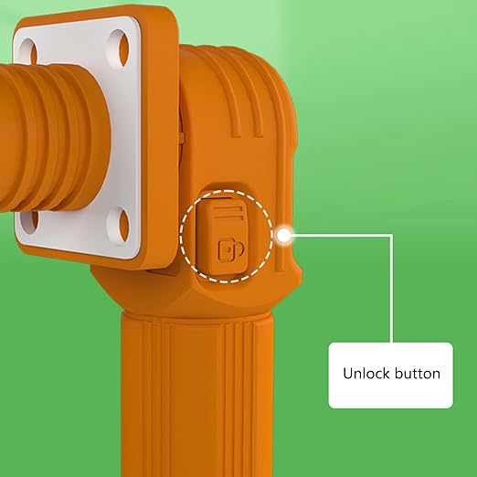 120A Battery Energy Storage Connector, 25mm² High Current Connectors IP67 Waterproof Crimping Wiring Power Adapter Quick Plug Terminal Right Angle Plug and Socket (1000V Black+Orange)