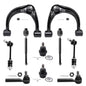 Detroit Axle - 10pc Suspension Kit for 2003-2009 4Runner FJ Cruiser Lexus GX470 2 Front Upper Control Arms w/Ball Joints 2 Lower