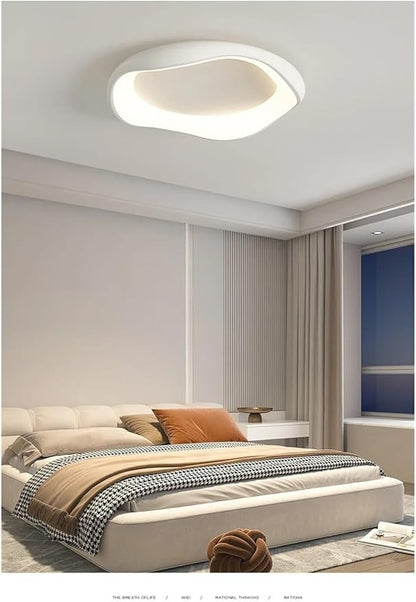 Modern Bedroom Ceiling Light Minimalist Interior Intelligent Lamp Living Room Bar Counter Home Decoration Lighting Fixture Contemporary(Black-60cm)