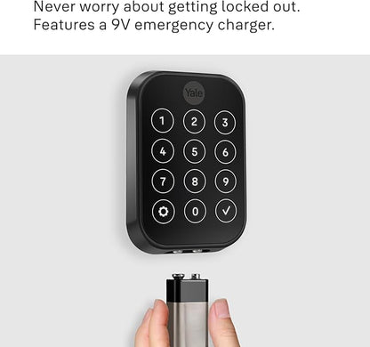 Yale Assure Lock 2 Plus Apple Home Keys, Bronze Keyless Entry Door Lock with Keypad for Code Entry Lock and Auto-Unlock (No Wi-Fi) Remote Access Requires Apple Home Hub via HomeKit, ‎YRD450-N-BLE-0BP