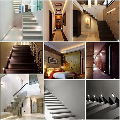 LED Step Lamp Stair Light AC85-265V Wall Light Corridor Aisle Lighting Indoor Wall Lighting CoolWhite Gold
