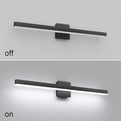 Aipsun 31.5in/26W Modern Black Vanity Light LED Bathroom Vanity Light Fixtures Wall Light for Bathroom (White Light 6000K)