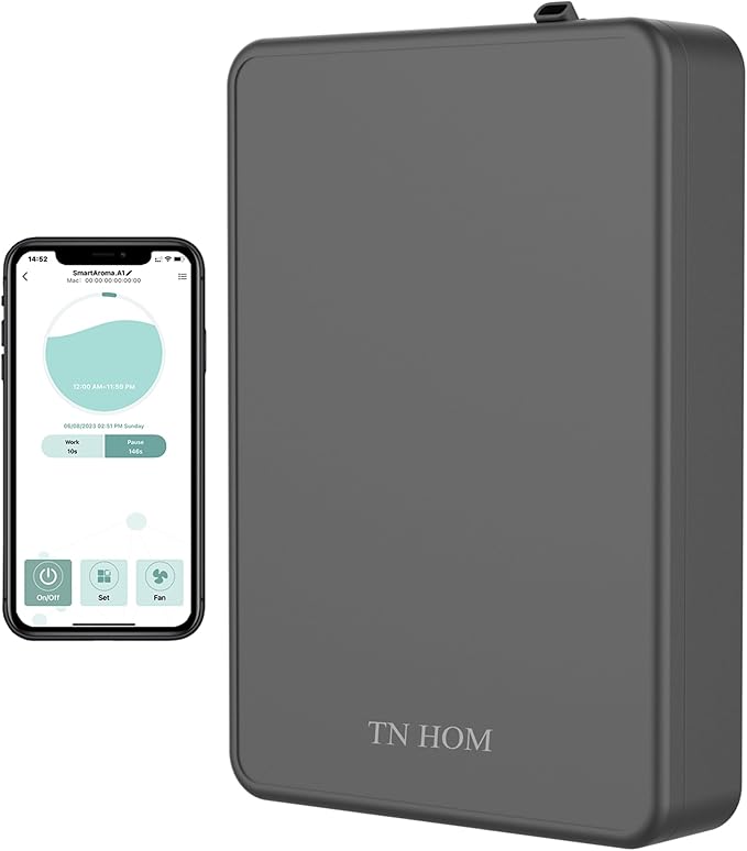 Smart Bluetooth Scent Air Machine for Home, Cold Air Technology Waterless Essential Oil Diffuser 500ML, Scent Cover Up to 1,450 Sq. Ft - Aromatherapy Fragrance for Large Room, Office, Hotel