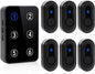 Wireless Caregiver Pager Call Button Nurse Call System 500Ft Range with LED Number Display for Elderly/Patient/Disabled at Home/Hospital/Clinic(6 Waterproof Call Button & 1 Receiver)