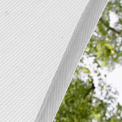 Amgo Custom Size 11' x 15' White Rectangle Square Sun Shade Sail UPF50+ AGTAPR1620, Order to Make Canopy Awning, 95% UV Blockage, Water & Air Permeable, Commercial and Residential (We Customize)