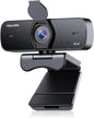 NEWORK 4K Webcam for PC, Ultra 4K HD, 2 Noise Reduction Mics, Auto Focus & Privacy Cover, Plug & Play, 77°FOV, USB Camera for PC, Mac, Laptop, Video Calls