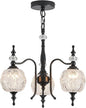 3-Light Black Pendant Light Fixtures, Modern Chandeliers for Kitchen Island Antique Kitchen Island Pendant Light for Farmhouse Living Room Bedroom Hotel
