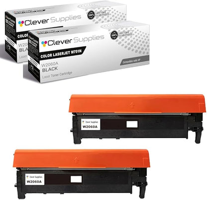 CS Replacement Compatible with HP M751N Toner Cartridge W2000A to use with M751DN (Black, 2-Pack)