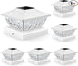 Solar Post Cap Lights Outdoor 6 Pack, 2 Modes Bright Fence Post Solar Lights Outdoor Waterproof, Deck Fence Post Cap Light Solar Powered for 4x4 4.5x4.5 5x5 Posts for Garden Decor