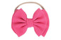 Baby Girl's 5 Inches Soft Double Bow-knot Nylon Headband Toddler Headdress for Photography Party Festivals (Fuchsia)