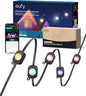 eufy Permanent Outdoor Lights E22, 150ft with 90 Triple-LED Lights, Smart RGBWW, Daily and Holiday, Up to IP67 Waterproof, AI Lighting Themes for Halloween, Christmas, Links with Cameras, Black