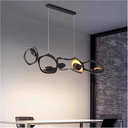 Modern Home Decor Led Lights Pendant Light Lamps for Living Room Chandeliers for Dining Hanging Indoor Lighting,Modern LED Chandelier(APP with RC Dimmable,Length 125)