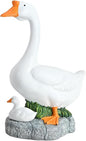 18-inch Statue, Resin Statue,Outdoor Statues,Hidden Key Pocket, Outdoor/Indoor Goose Statue for patios and terraces. The Porch Goose Protection and Courage, Making it a Suitable Gift.
