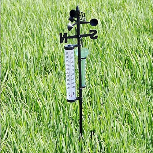 3-in-1 Garden Weather Station Thermometer Rain Wind