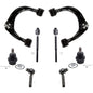 Detroit Axle - 8pc Front End Suspension Kit for 2003-2009 Toyota 4Runner FJ Cruiser Lexus GX470 2 Upper Control Arms w/Ball Join
