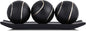 XMGZQ Small Decorative Tray and Orbs Balls Set,Gold Decorative Balls with Centerpiece Bowls for CoffeeTable,Living Room,TV Stand,Center Pieces Decoration for Table,Centro de Mesa de Comedor (Black)