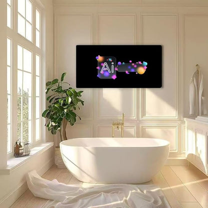 Wibinuki Wall Art Wall Decor Wall Paintings AI agent - text. Machine Learning s. AI - Artificial Intelligence for Living Room Bedroom Bathroom Home Decor Can Be Hung Directly 20"x 40"
