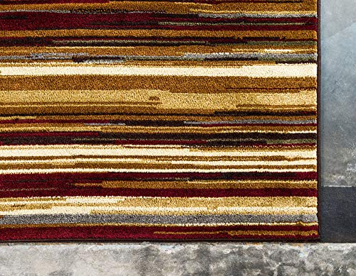 Unique Loom Barista Collection Area Rug - Icatu (8' x 10' Rectangle Beige/Brown) - size: 8' x 10' (Rectangular)