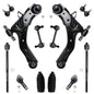 Detroit Axle - 12pc Front End Suspension Kit for Hyundai Elantra 01-06, Lower Control Arms w/Ball Joint Tie Rods Boot Front and