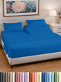 Split Head King Sheet Set – 4 Piece Flex Split Top King Sheets for Adjustable Beds - Fits 14” to 16" Mattress w/ Deep Pockets - Soft, Breathable & Cooling - Luxury Bedding & Wrinkle Free - Royal Blue