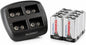 Tenergy TN294 4 Bay 9V Li-ion Battery Charger and 8 Pack 9V 600mAh Li-ion Rechargeable Battery