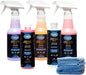 Poli Glow® 16 oz Vehicle Detailing Kit – All-in-One Cleaner & Protectant Set for Cars, Boats & RVs – Includes Interior, Exterior, Leather & Ceramic Detailers + Microfiber Towels – 7-Piece Kit