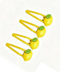 Lemon Bow Clips Baby Girls Fruits Bowknot Pin Kids Girls Yellow Lemon Hair Bow Clips BBG97 (Set-F)