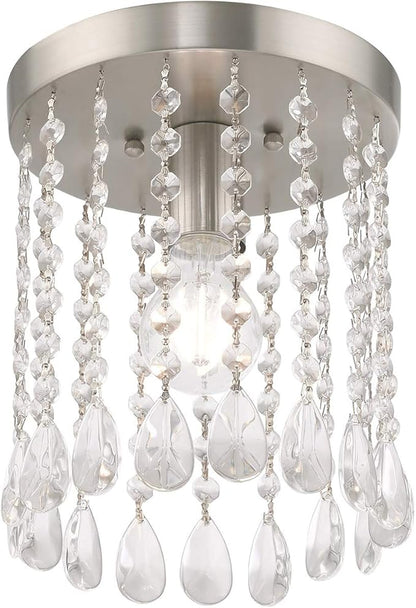 Livex Lighting 1 Lt Brushed Nickel Ceiling Mount