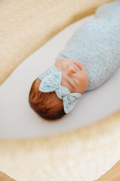 Copper Pearl Baby Bows: Stylish Headbands for Baby Girls, Premium Soft and Stretchy Baby Headbands, Perfect for Newborns, Trendy Designs - Lennon