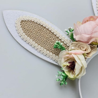 Children Easter Bunny Ears Headband Long Ear Hairband for Baby Girls Infant Toddlers Kids