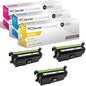 CS Replacement Toner Cartridge Compatible with HP 654A CF331A Cyan CF333A Magenta CF332A Yellow Color Enterprise M651dn M651n M651xh M680dn Color Enterprise MFP M680z 3 Color Set
