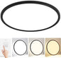 20 Inch Flush Mount Ceiling Light, 42W 4200LM, Dimmable & 3000K/4000K/6500K Selectable, Modern Black Led Ceiling Light Fixture for Dining Room, Kitchen, Bedroom, Office, Hotel, Wired