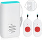 Wireless Caregiver Pager Nurse Alert System SOS Call Button Vibration Pager Nurse Calling Alert System with 58 Melodies 4 Adjust Volume Levels for Patients Seniors Elderly Monitoring at Home