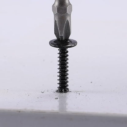 #10 x 1-1/2" Sheet Metal Screws 250PCS 410 Stainless Steel Truss Head Fast Self Tapping Screws Black Oxide by SG TZH