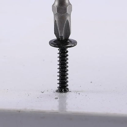#8 x 1-1/2" Sheet Metal Screws 250PCS 410 Stainless Steel Truss Head Fast Self Tapping Screws Black Oxide by SG TZH