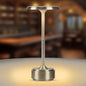 HAPYGI 5200mAh Rechargeable Cordless LED Table Lamps Touch Sensor Light, 3-Levels Portable Dimming Wireless Battery Operated Lamp,Night Light/Restaurant Table/Outdoor/Coffee/Bar (Sliver)