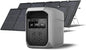 EF ECOFLOW Portable Power Station DELTA 3 MAX Plus with 2X220W Solar Panel, 3000W Max Output, Fast 0–80% Recharge in 64mins, Reliable Home Backup & RV Camping