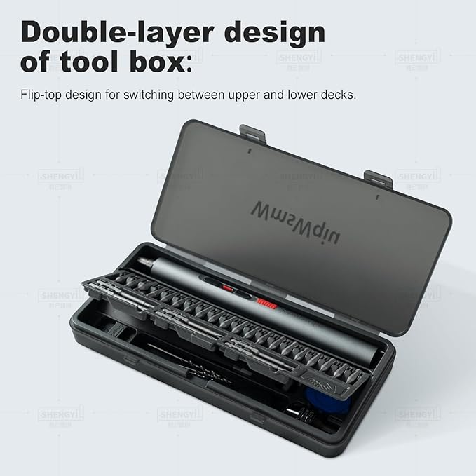 Mini Electric Screwdriver Set,Precision Electric Screwdriver， With electric drill function, 3 Gears Torque, 3LED light,Magnetic Storage，Overload Protection, Repair Tool Set for Phone Camera...
