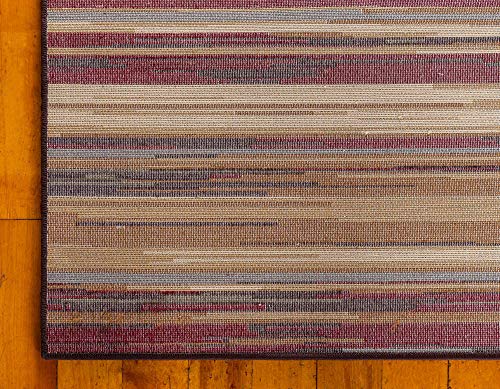Unique Loom Barista Collection Area Rug - Icatu (8' x 10' Rectangle Beige/Brown) - size: 8' x 10' (Rectangular)