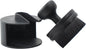 VIKING Tire Shine Applicator Brush, Automotive Tire Dressing Applicator Brush, Storage Stand Included for Detailing and Car Wash Kit, Black, 2.3 Inch Diameter