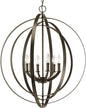 Progress Lighting P3889-20 Equinox-Six Light Foyer, Antique Bronze Finish
