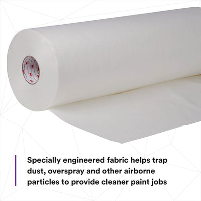 3M Dirt Trap Protection Material 37852, Gray Color, Nonwoven, Overspray Protection, Traps Dust and Debris, Clean, 28 in x 300 ft