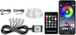Interior Car Lights, SAMGCHI USB Car LED Strip Lights, Car Ambient Lighting Kit with 236 inches Fiber Optic, RGB EL Wire Lights APP and RF Remote Control Music Sync and DIY Mode DC 12V