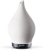 Porseme 150ml Essential Oil Diffuser Ceramic Color Changing Aroma Air Diffusers Aromatherapy Ultrasonic Cool Mist Humidifier 6 Running Hours for Sleeping Yoga Office Spa(White Ceramic, Black Base)