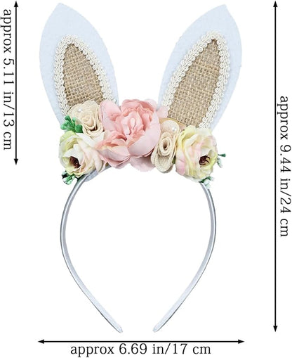 Children Easter Bunny Ears Headband Long Ear Hairband for Baby Girls Infant Toddlers Kids
