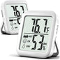 Antonki 2 Pack Room Thermometer for Home, Hygrometer Indoor Humidity Meter Gauge, Digital Temperature and Humidity Monitor Sensor for House, Terrarium, Incubator, Greenhouse - Battery Included
