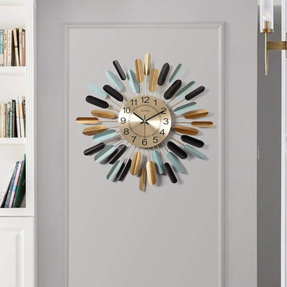 Modern Minimalist Living Room Wall Decoration at Home Style Creative Clock Electronic Light Modern Art