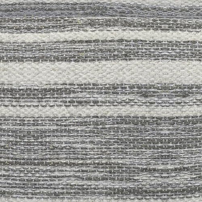 SIMPLIHOME Carina Contemporary Square Woven Pouf in Black Melange, White Wool for the Living Room, Bedroom and Kids Room - color: Black Melange, White, style: Wool Pouf