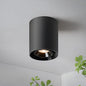 OKELI Black Modern LED Dimmable Ceiling Light Fixtures for Hallway Kitchen Entryway, 20W 1300LM 2700K-6000K Flush Mount Close to Ceiling Lighting, Cylinder Ceiling Lamps for Living Room 1pack